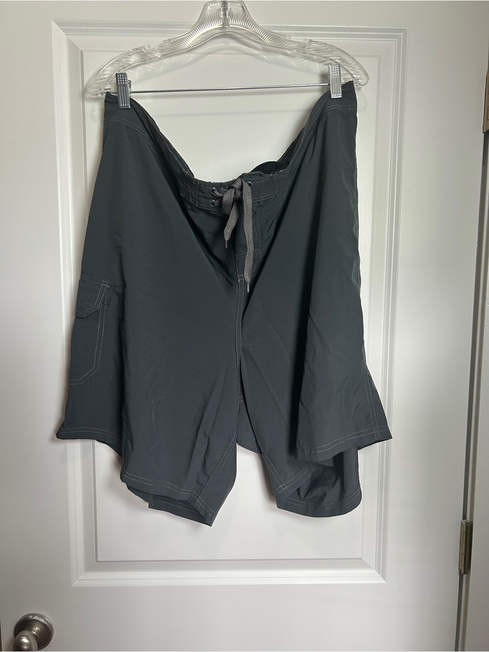 Dark Gray Women's Drawstring Board Shorts